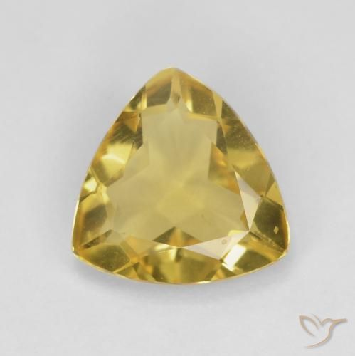 1.83ct Natural amarelo médio Berilo, Trilhão, VVS-VS
