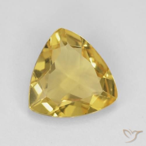 Berilo amarelo médio Natural 1.83ct, Trilhão, VVS-VS