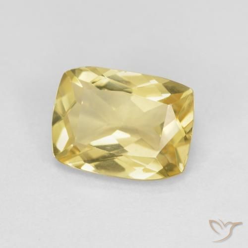 1.31ct Natural amarelo quente Berilo, Almofada, VVS-VS