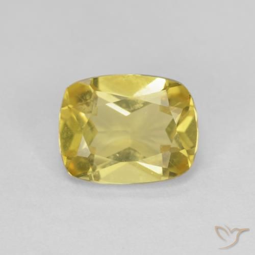 1.33ct Natural Amarelo claro mel Berilo, Almofada, VVS-VS