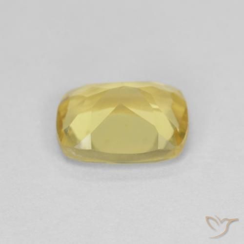 Berilo Amarelo claro mel Natural 1.33ct, Almofada, VVS-VS