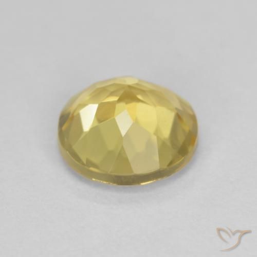 Berilo Luz amarela Natural 1.23ct, Redondo, VVS-VS