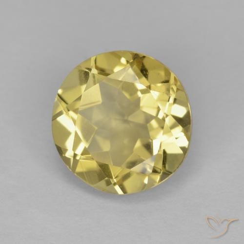 Berilo Luz amarela Natural 1.89ct, Redondo, VVS-VS