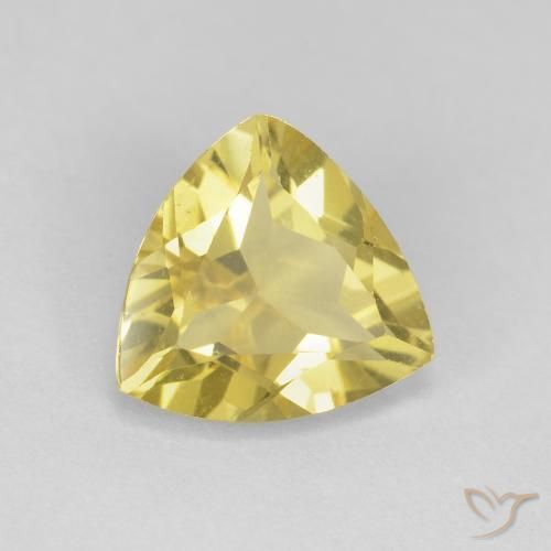 Berilo Amarelo claro médio Natural 1.41ct, Trilhão, VVS