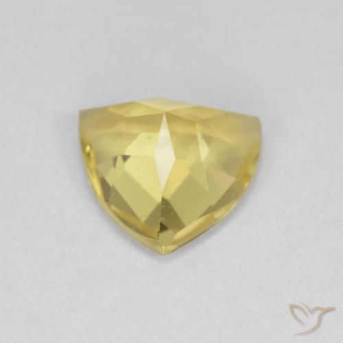 Berilo Amarelo claro médio Natural 1.41ct, Trilhão, VVS