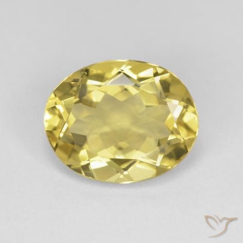 3.13ct Natural Amarelo Toscana Berilo, oval, VVS