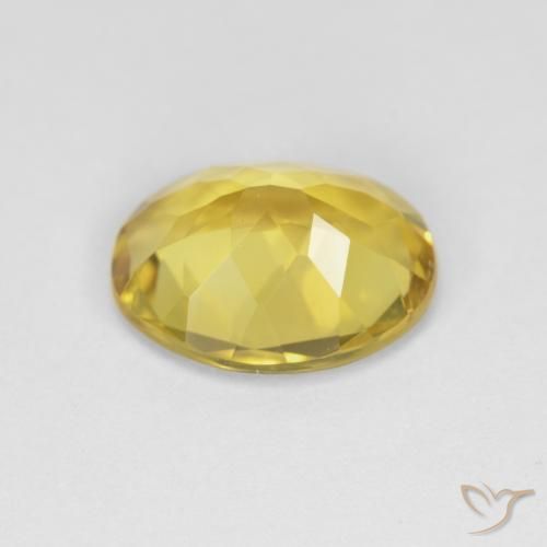 Berilo Amarelo acastanhado Natural 2.78ct, oval, VVS
