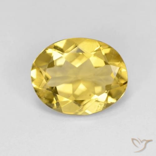2.87ct Natural amarelo médio Berilo, oval, VVS-VS