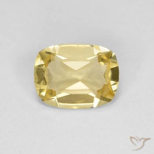 1.06ct Natural Luz amarela Berilo, Almofada, VVS-VS