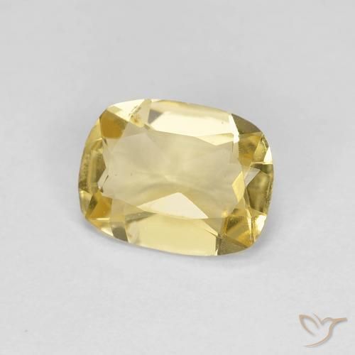 Berilo Luz amarela Natural 1.06ct, Almofada, VVS-VS