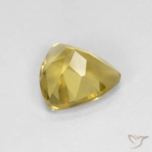 Berilo amarelo médio Natural 1.08ct, Trilhão, VVS-VS