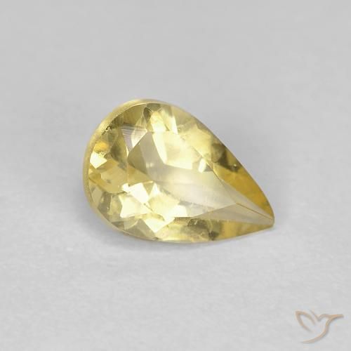 Berilo Amarelo Toscana Natural 0.61ct, Formato de pêra, VS