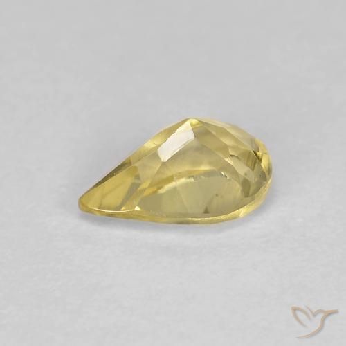 Berilo Amarelo Toscana Natural 0.61ct, Formato de pêra, VS
