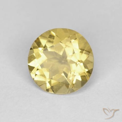 Berilo Amarelo Toscana Natural 1.16ct, Redondo, VS