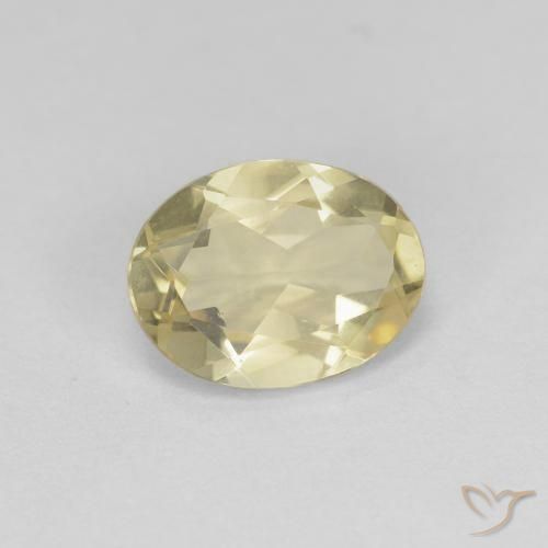 Berilo amarelo médio Natural 1.59ct, oval, VS