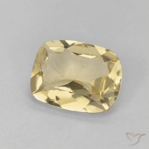 Berilo amarelo quente Natural 1.50ct, Almofada, VS