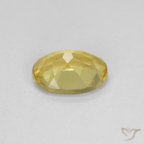 Berilo amarelo médio Natural 1.58ct, oval, VVS