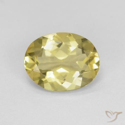 2.04ct Natural Amarelo acastanhado Berilo, oval, VVS