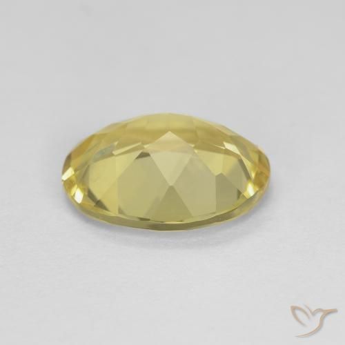 Berilo Amarelo acastanhado Natural 2.04ct, oval, VVS