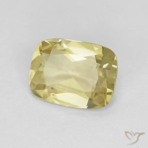 Berilo Amarelo Terroso Natural 1.10ct, Almofada, VS