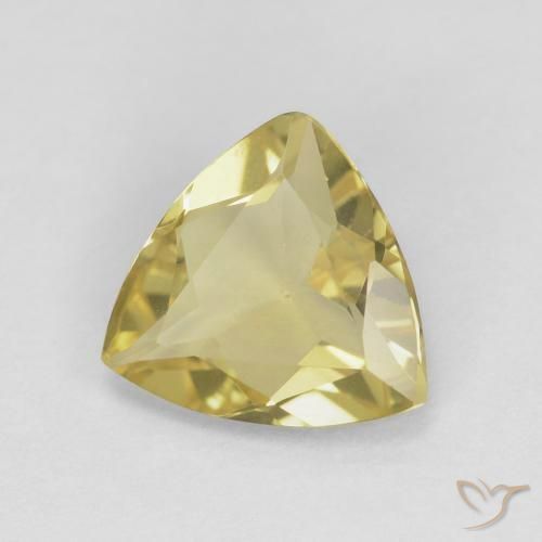 Berilo amarelo médio Natural 1.18ct, Trilhão, VS
