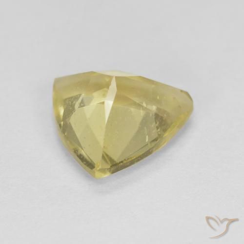 Berilo Amarelo Dijon muito claro Natural 1.25ct, Trilhão, VS