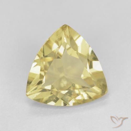1.39ct Natural amarelo quente Berilo, Trilhão, VS