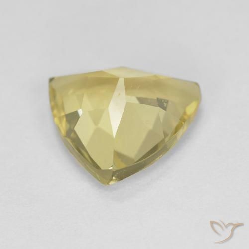 Berilo amarelo quente Natural 1.39ct, Trilhão, VS