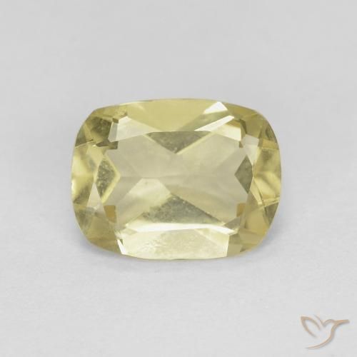 1.13ct Natural amarelo suave Berilo, Almofada, VS