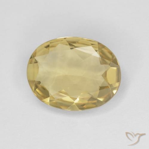 Berilo amarelo médio Natural 2.16ct, oval, VVS