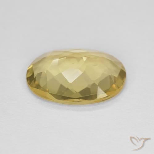 Berilo amarelo médio Natural 2.16ct, oval, VVS