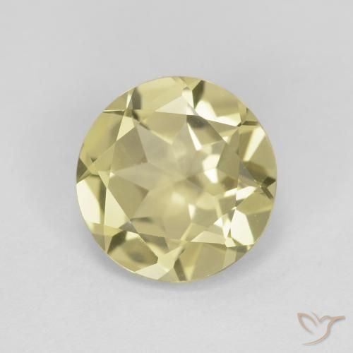 Berilo amarelo médio Natural 1.70ct, Redondo, VVS