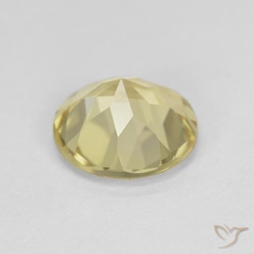Berilo amarelo médio Natural 1.70ct, Redondo, VVS