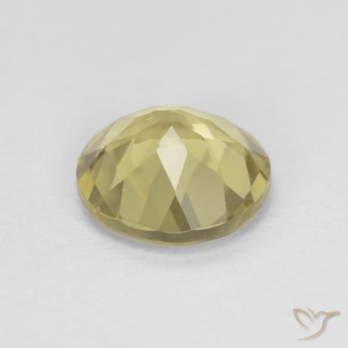 Berilo amarelo médio Natural 1.19ct, Redondo, VVS