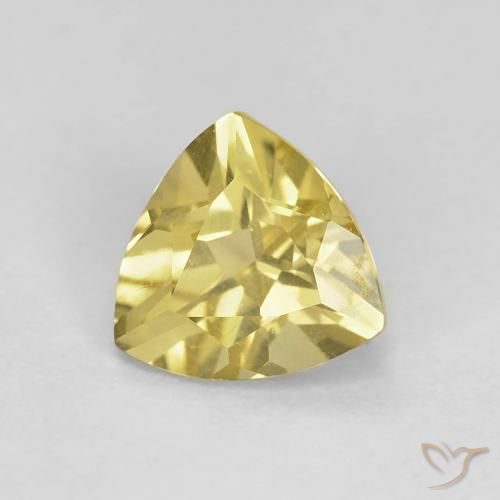 1.15ct Natural Amarelo Dijon Berilo, Trilhão, VS