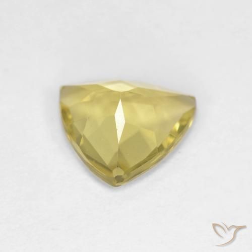 Berilo amarelo quente Natural 1.22ct, Trilhão, VS