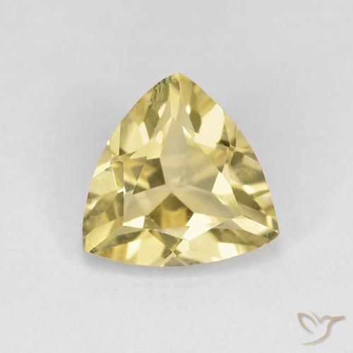 1.34ct Natural amarelo quente Berilo, Trilhão, VS