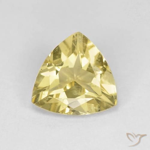 1.40ct Natural Amarelo claro mel Berilo, Trilhão, VS