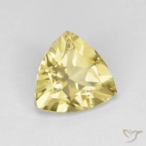 Berilo Amarelo claro mel Natural 1.40ct, Trilhão, VS