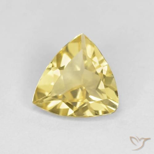 1.19ct Natural Luz amarela Berilo, Trilhão, VS