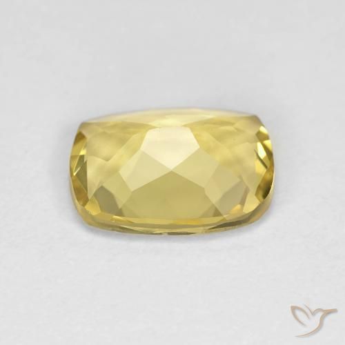 Berilo Luz amarela Natural 1.49ct, Almofada, VVS