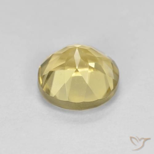 Berilo Amarelo Dourado Claro Natural 1.46ct, Redondo, VVS