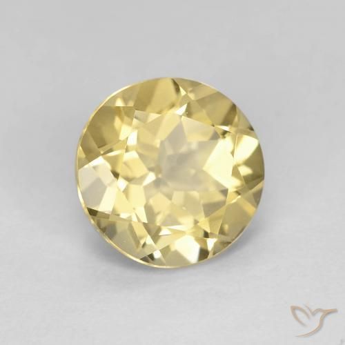 Berilo Luz Dourada Natural 1.93ct, Redondo, VVS