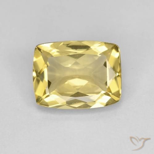 1.84ct Natural Amarelo Dourado Claro Berilo, Almofada, VVS