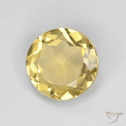 Berilo Amarelo Dourado Claro Natural 2.35ct, Redondo, VVS