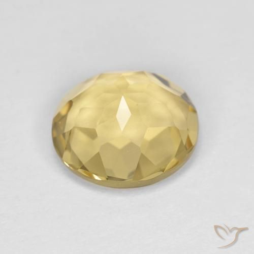 Berilo Amarelo Dourado Claro Natural 2.35ct, Redondo, VVS
