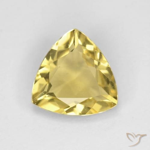 1.72ct Natural Luz Dourada Berilo, Trilhão, VVS