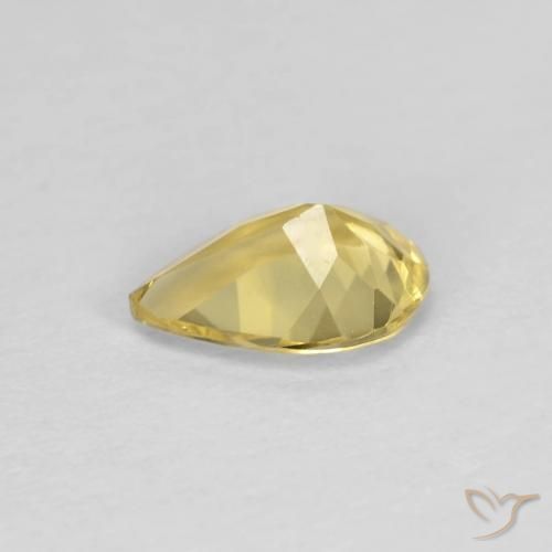Berilo Luz Dourada Natural 0.81ct, Formato de pêra, VVS