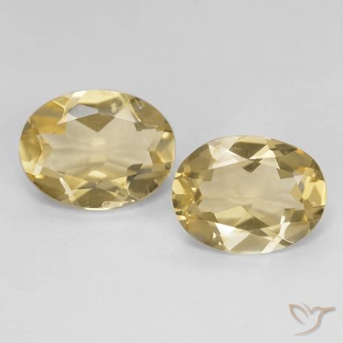 3.04ctw Natural amarelo médio Berilo, oval, VVS