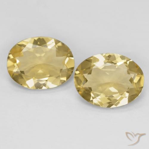 3.63ctw Natural amarelo médio Berilo, oval, VVS